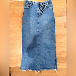 Zara Women's Blue Denim Skirt